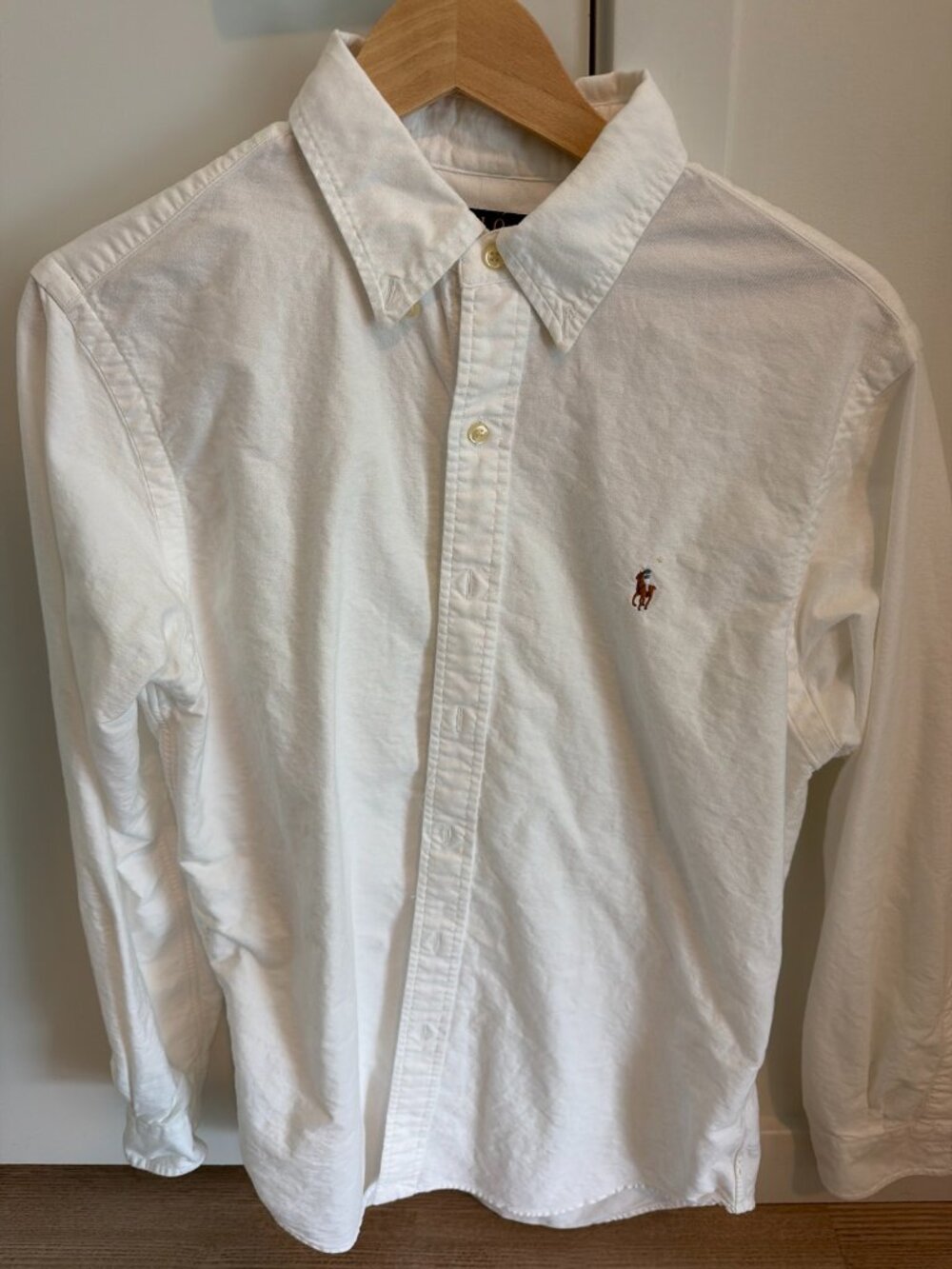 Polo Ralph Lauren White Oxford Button Down Shirt Classic Fit M